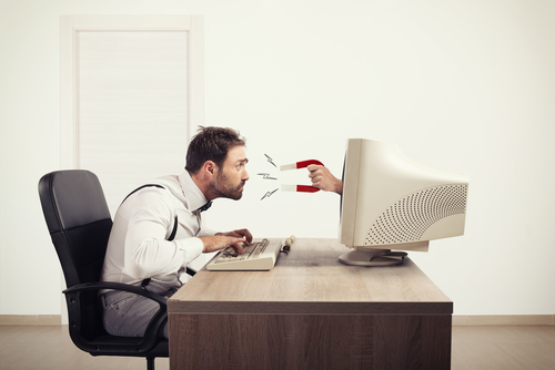 man with computer